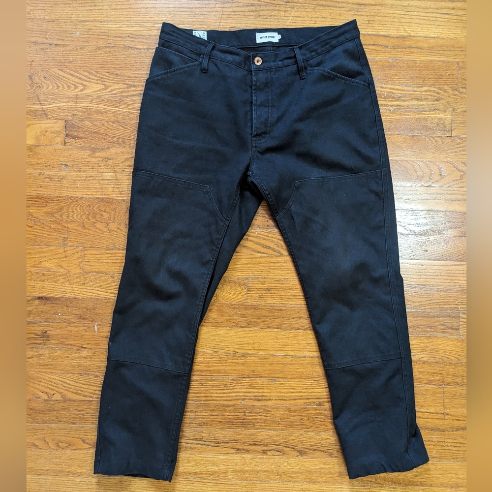 Taylor Stitch Double-knee chore pants in coal boss duck 34x32